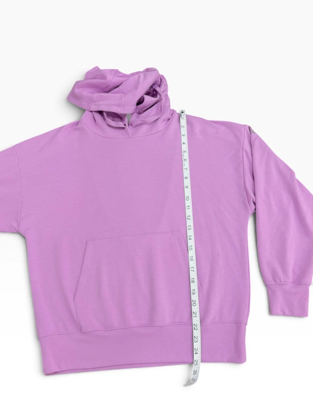 Alo Yoga Pink Lavender Open Back Hoodie Sweatshirt Size XS Activewear Athleisure
